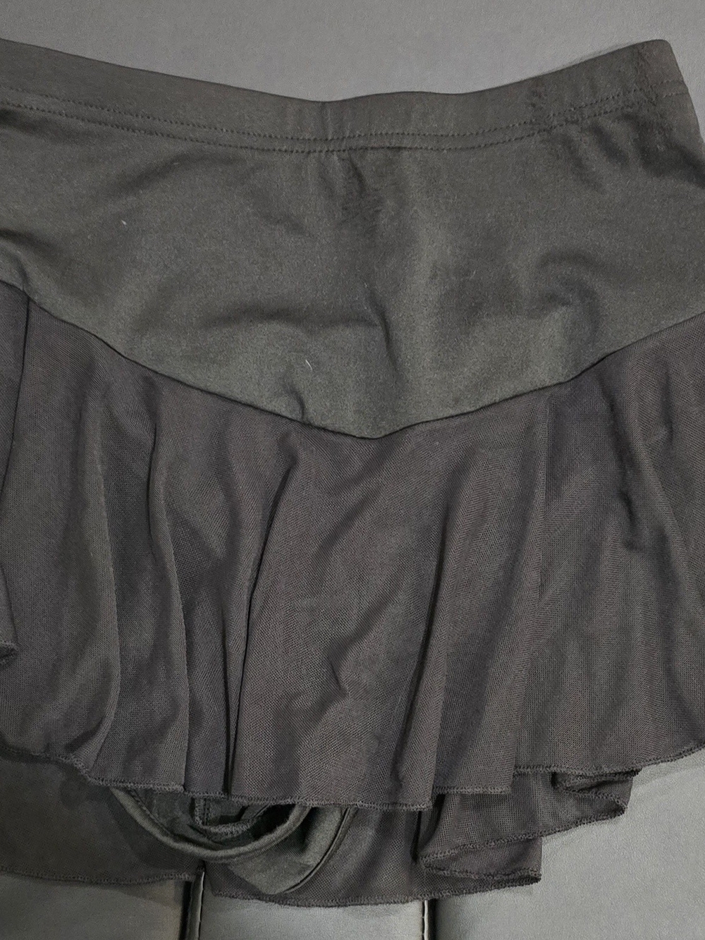Women’s Black Ruffle Skirt Rave Wear